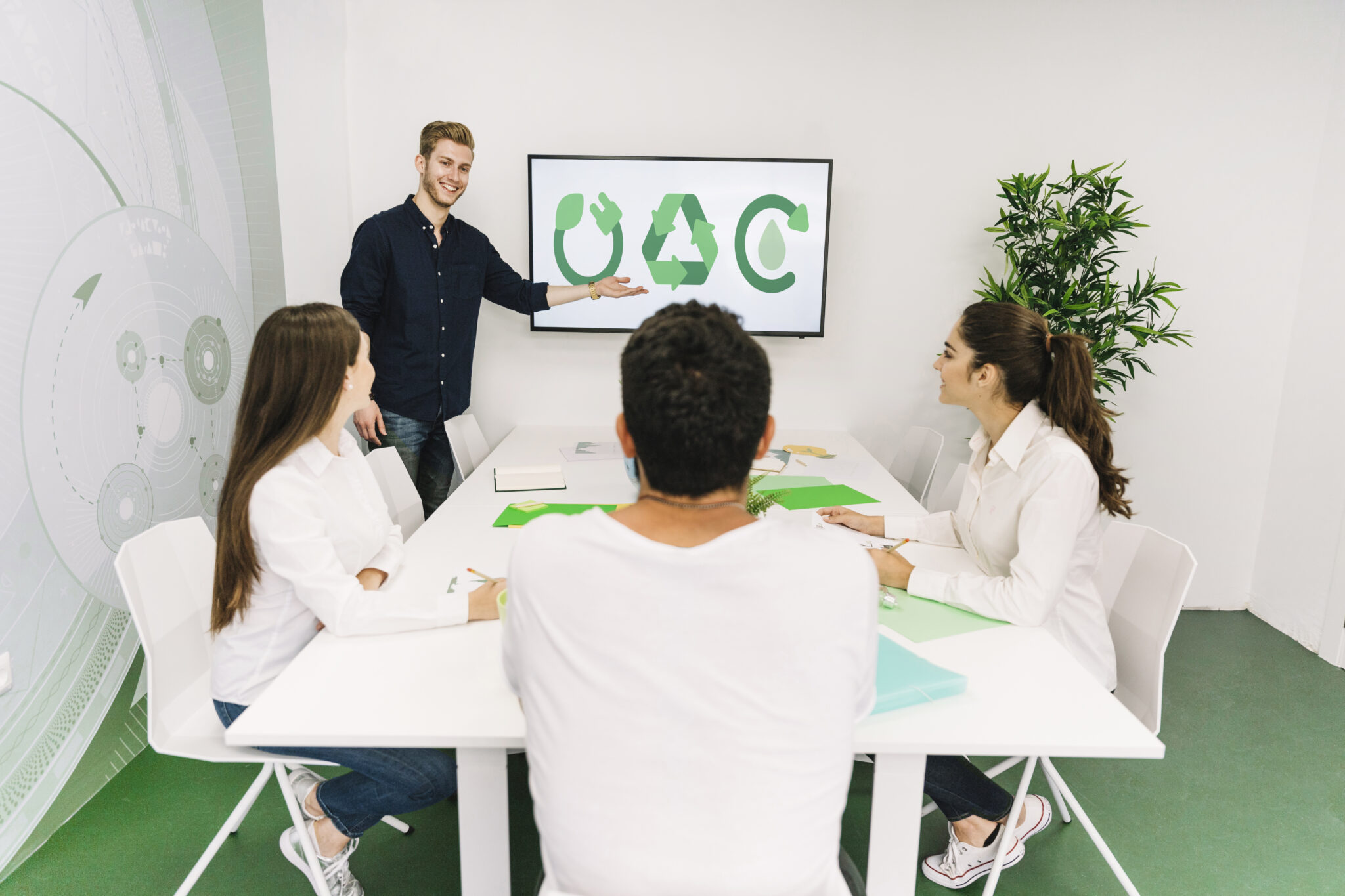 happy-businesswoman-giving-presentation-natural-resources-his-colleagues